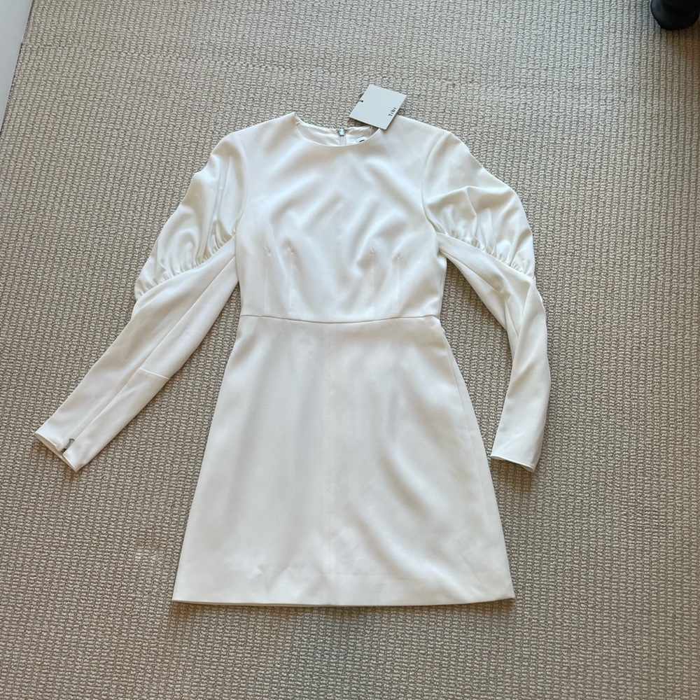 white long sleeve dress from tibi